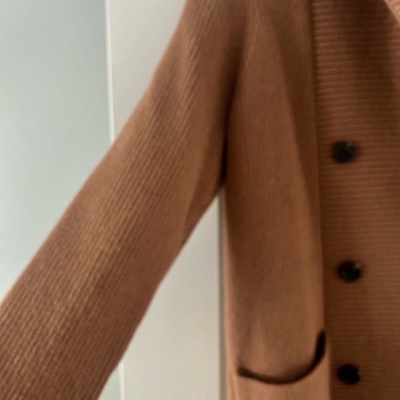 Ann Taylor Camel Sweater Jacket Size Medium - Picture 4 of 5